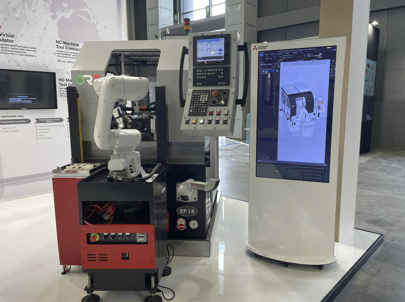 Le soluzioni di controllo numerico e automazione di Mitsubishi Electric in mostra sulla nuova macchina laminatrice di ORT Italia a MECSPE 2024